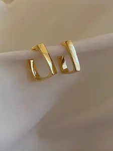 Summer 2024 Geometric Square Design Stud Earrings, Simple Casual Earrings for Women, Elegant  Fashion Accessories for Decoration, Exquisite Jewelry for Gifts