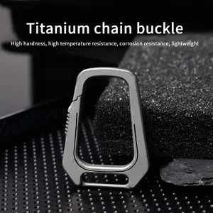 Titanium Alloy Keychain, Durable Lightweight Design, Stylish Accessory for Everyday Use, Perfect Gift Idea for Him Her