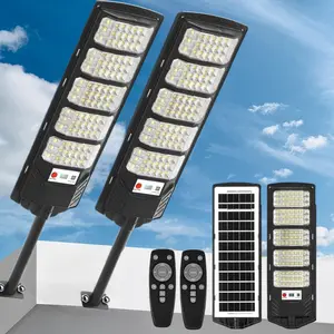 12000 Lumen Solar Street Light IP67 Waterproof with Motion Sensor 3 Modes Zero Wiring Easy Install for Garden Yard Pathway 36-48 Hours Lasting 2pc 4pc 6pc SMD5730 LED 7000K Brightness