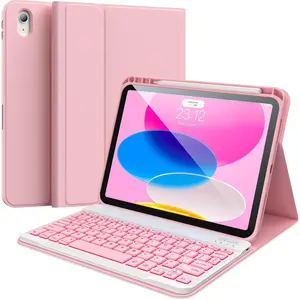 iPad Case with Backlit Keyboard  Wireless Detachable Folio Cover – 11th Gen (2025) & 10th Gen (2022)