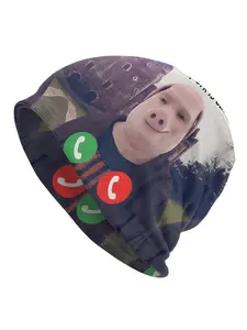 1 PC Bonnet Hats Men Women's Thin Hat John Pork Is Calling 1 Autumn Spring Warm Cap Design Skullies Caps Piggy Bonnet