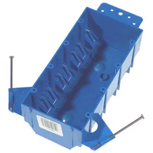 Thomas And Betts Lamson Four Gang Box with Captive Nails & Bracket B455A-UPC