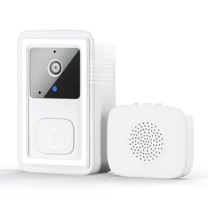 [Smart Doorbell] A smart doorbell set with camera function, two-way audio, high-definition night vision, supports 2.4G Wi-Fi, convenient for home monitoring and security | Stylish and simple design | Advanced audio technology, a perfect holiday gift. talk