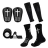4 Pieces of Football Sports Equipment: Football Socks, Sports Leg Covers, Football Inserts, Sports Bandages, Perfect for Outdoor Sports, Football Enthusiasts – Available in Multiple Colors, Football Accessories, Soccer Accessories, Soccer Gear