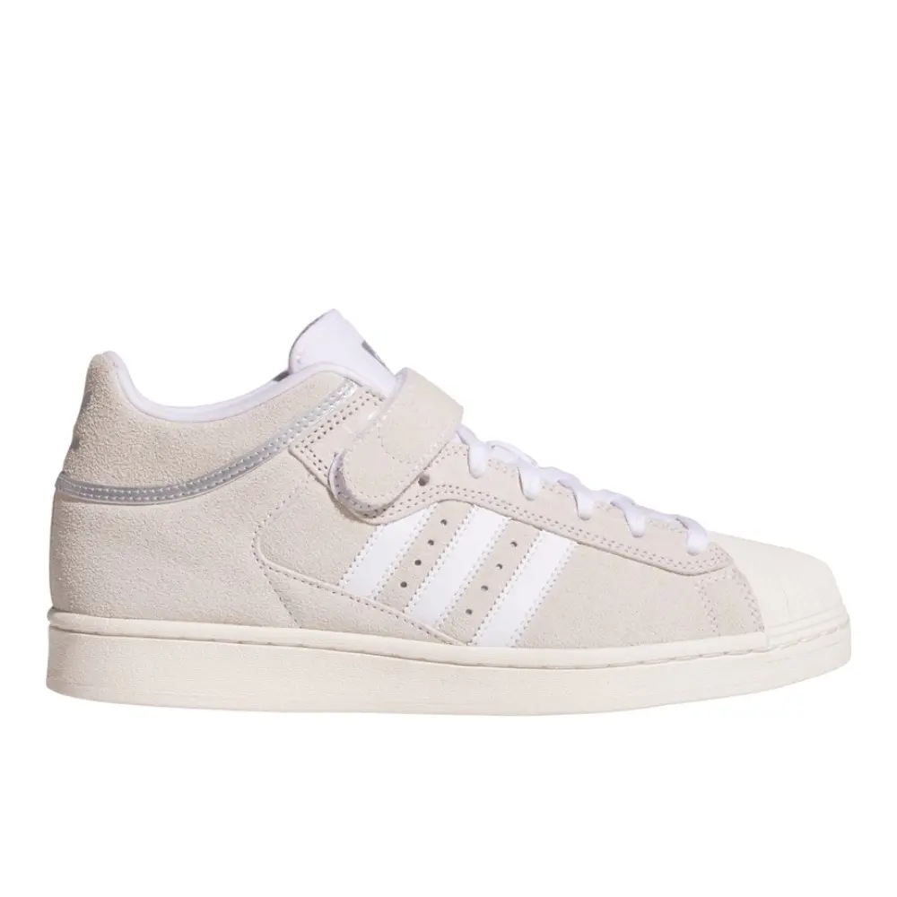 adidas Mens Pro Shell Mid Skate Sneakers Shoes - White