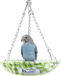 Waterproof birdcage bed, hanging bird hammock swing, long-tailed parakeet bed nest, with a sturdy bottom that won't fold, small parakeet sleeping house suitable for conures, tiger tail parakeets, long-tailed