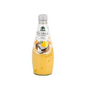 EVERGREEN Coconut Milk Drink with Nata De Coco Mango Flavor 9.8oz