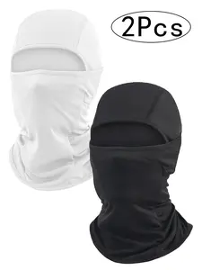 2Pcs Ski Mask for Men Women, Balaclava Face Cover, Shiesty Mask UV Protector Lightweight for Motorcycle Motocross Gear Snowboard