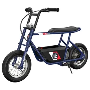 Razor Rambler 12 Electric Retro Minibike w/ 250W Motor & 24V Battery, Dark Blue Razor Rambler 12 Electric Retro Minibike w/ 250W Motor & 24V Battery, Dark Blue