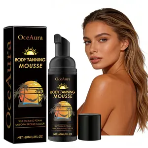 Self-Tanning Mousse for Body Dark Bronze Natural Looking Self Tanner Sun Lit Glow Hydrating Back Tanner for Radiant Finish