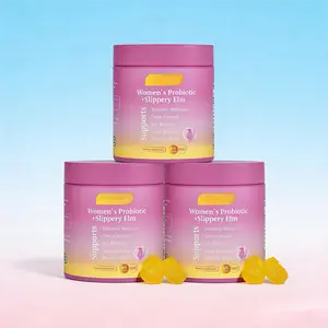 60 Count Hawaiian Pineapple Probiotic Gummies for Feminine Care, Triple-Action Formula Featuring Lactobacillus Blend, Prebiotics & Slippery Elm, All-in-One Solution to Maintain Healthy pH Levels and Reduce Dry Discomfort