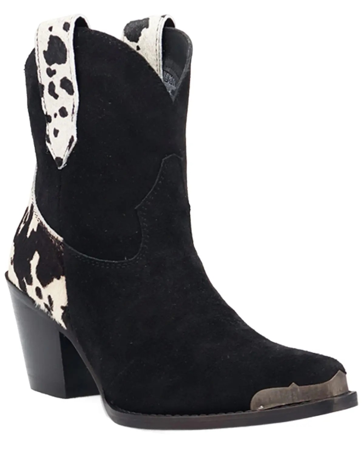 Dingo Women's Women'S Texas Charm Suede Booties Snip Toe - Di2399-Bk