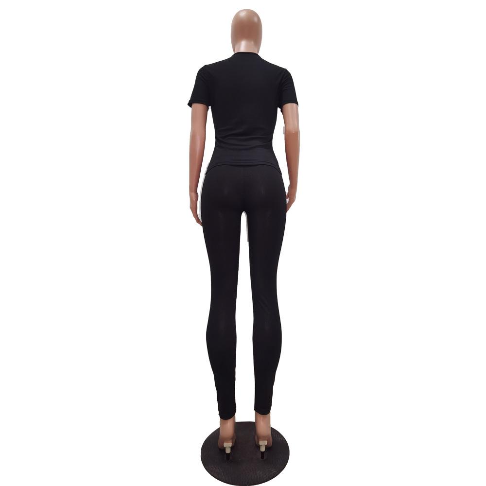 two piece set women tracksuit 2 piece sets women outfit wholesale items crop top  pants sets  women clothing