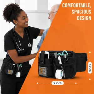Nursing Utility Waist Bag - Multi-Pocket Medical Organizer Belt