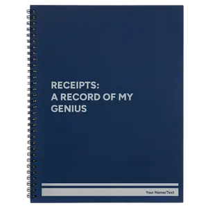 Personalized My Genius Spiral Notebook (large) | Blue