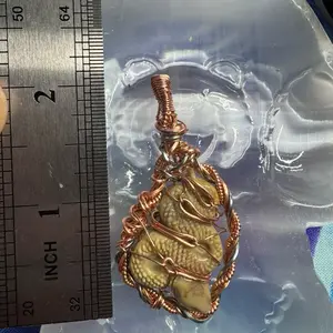 Wire wrapped pendant