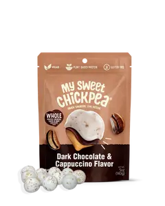 My Sweet Chickpea - Dark Chocolate & Cappuccino Flavor Vegan Plant Based Protein Gluten Free Snack