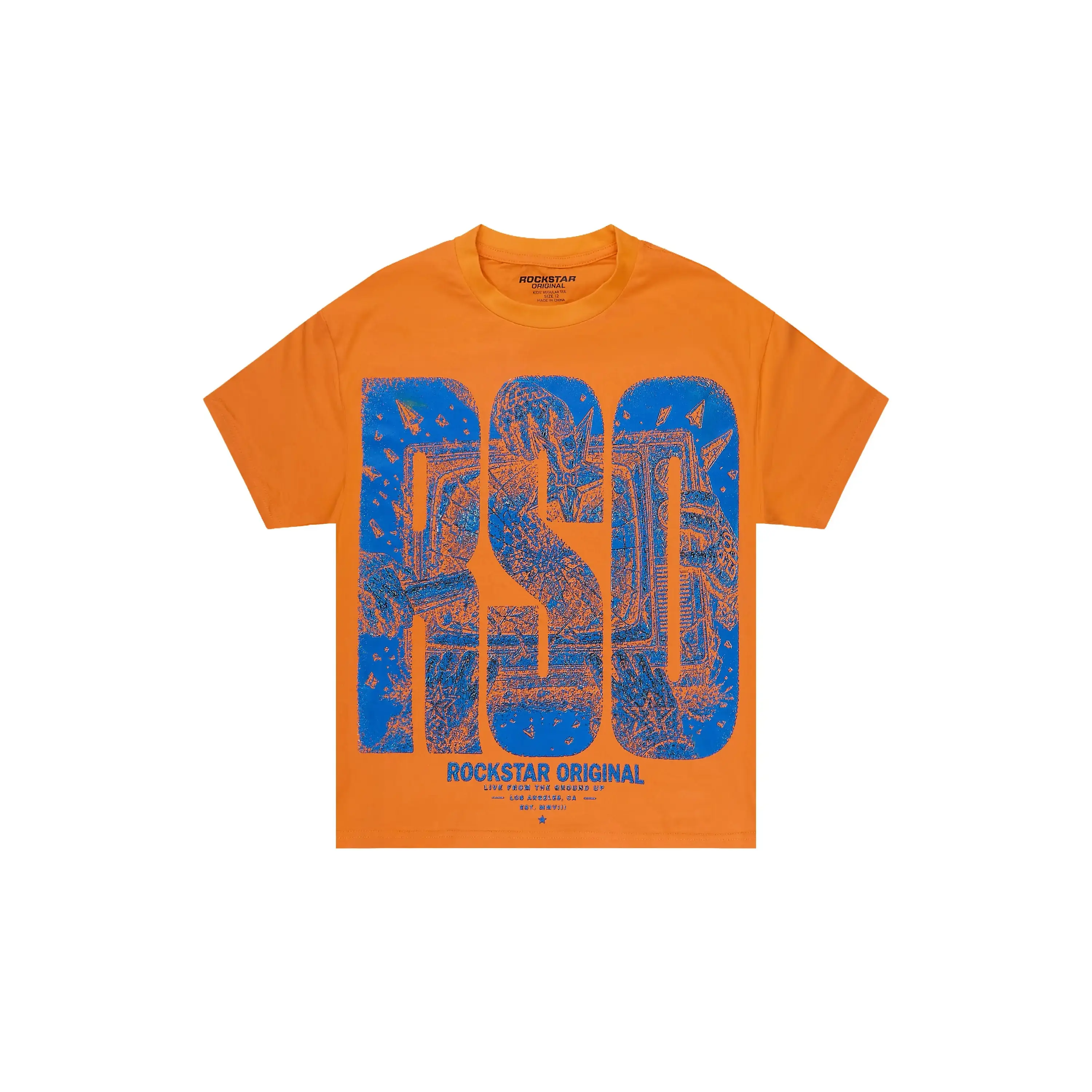 Boys Brando Orange Graphic T-Shirt