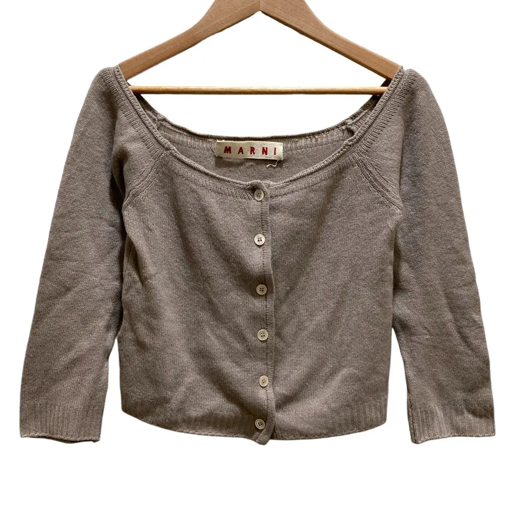 Pre-owned MARNI Cashmere Small Leather Goods Knit Cardigan