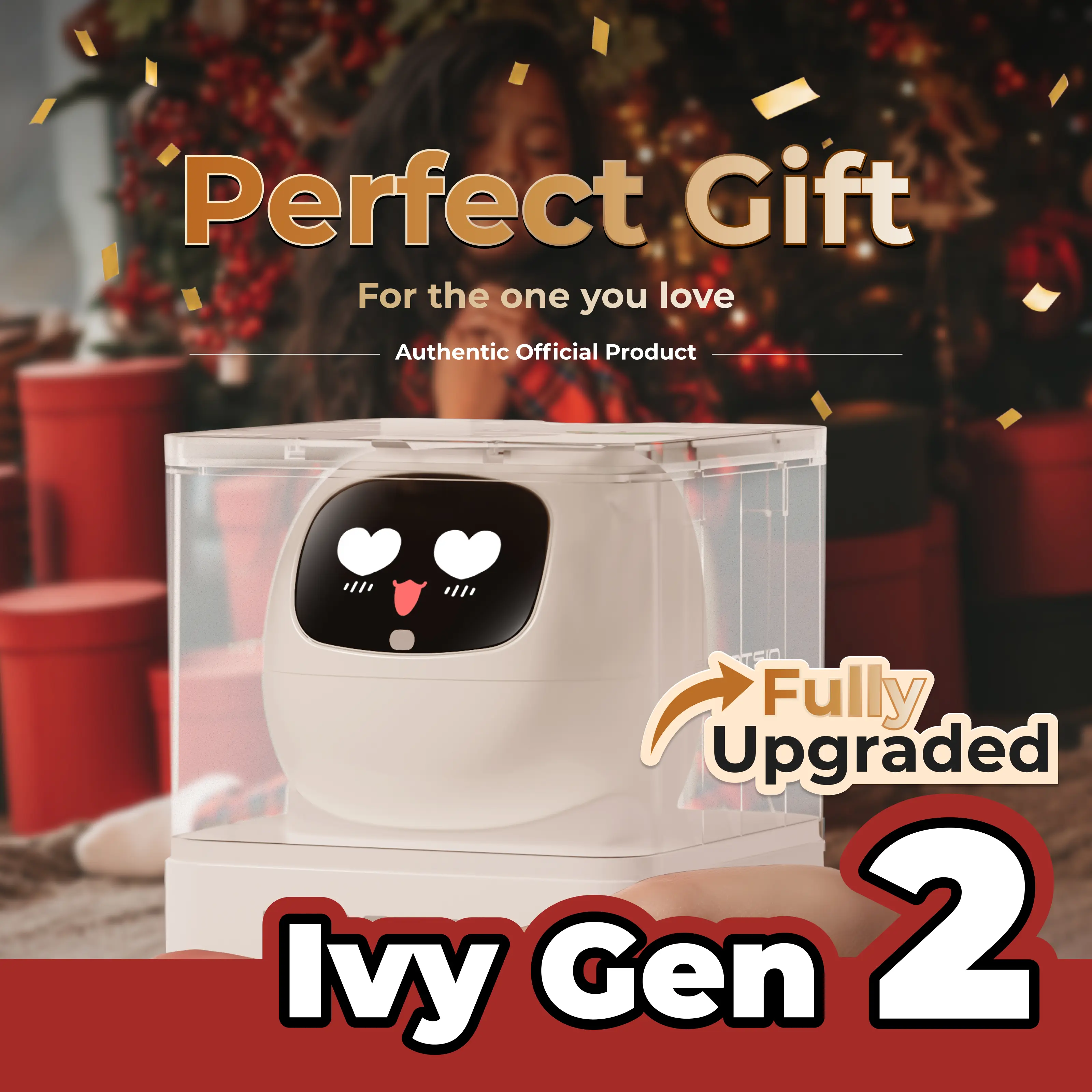 PlantsIO Ivy Gen 2 -Smart Planter with Expressive Screen