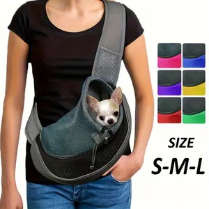Reflective Pet Sling Strap Breathable Mesh Travel Safety Sling Strap, suitable for pets leaving the country