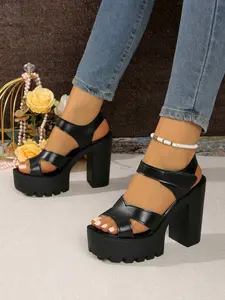 Ladies' wedge heel thick soled sandals, convenient Velcro switch, comfortable high-heeled platform sandals, suitable for daily wear in summer, perfect for vacations and festivals