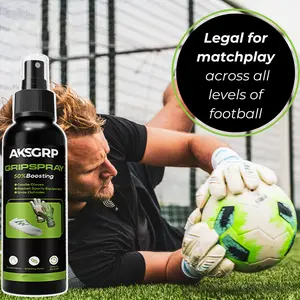 Goalkeeper Glove Grip Spray - Non-Slip Viscosity Enhancer for Enhanced Friction & Ball Control, Perfect for All Levels of Football, Football Gear, Sleek Design, Durable Construction, Football Equipment