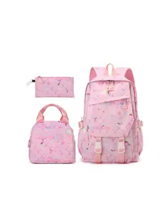 Kpop Theme Backpack Set, Three-Piece School Bag for Crossfire Team Students, Large Capacity and Lightweight, Ideal for All Seasons