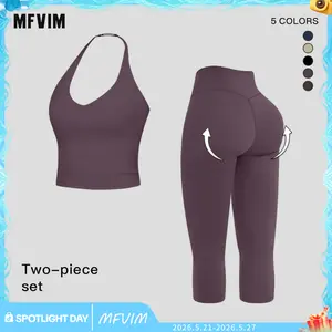 MFVIM Women’s Casual Commuter Tank Top Sports Set — Slimming Yoga Outfit