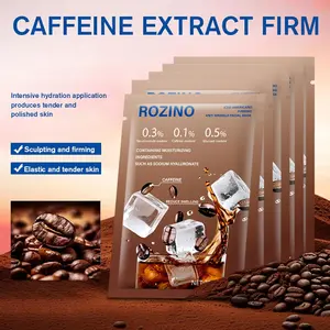Caffeine Face Mask, Hydrating Sheet Mask with Wrinkle Care, Firming & Pore Refining for Elasticity - Moisturizing Facial Treatment for All Skin Types, 5 Pack (5)