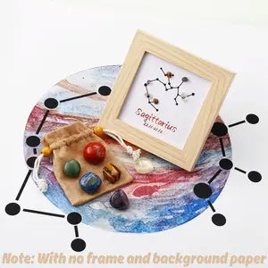 [Magic Crystal] Zodiac Crystal Stone Necklace Set, Jewelry, Gem, Tumbled Crystal Stone, Reiki Gift, Deals for You Days, Healing, Energy, Yoga, Beauty, Changeable, Crystal Collection