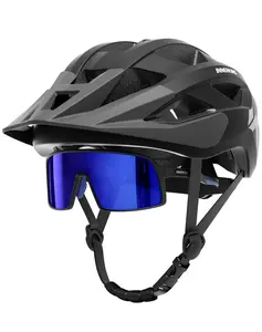 Adults Men/Women Bicycle Safety Helmets & Goggles,Road Mountain Adjustable Cool Bike Cycling Cap Set