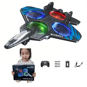 RC Stunt Fighter Jet Toy Featuring 360° Flips & LED Lights| Easy to Fly Kids Toy, Perfect Holiday Gift