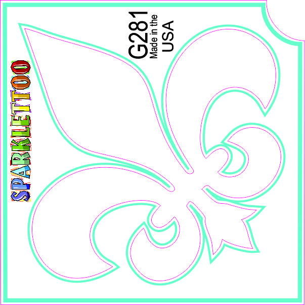 212 MAIN Ruby Red Glitter Finish Tattoo Stencil (G281-2) - 1.5x2.3x2.3 in, FDA Safe, 2-Ply Flower Shape Design, Pack of 100, Easy-Apply Men's Costume & Special Occasion Accessory