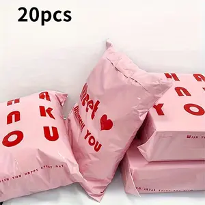 20pcs Thick Waterproof Shipping Bags, Durable Printed Logistics Packaging Envelopes, Special Price Mailing Pouches