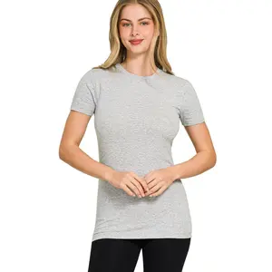 Zenana Basic Crew Neck Short Sleeve Tee