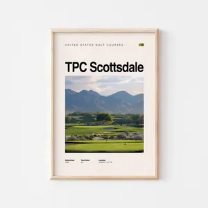 Scottsdale Golf Poster | Arizona-Inspired Golf Wall Art | Unframed Artistic Decor