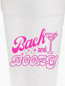 Bach & Boozy Styrofoam Cups