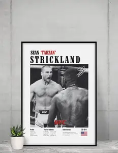 Sean Strickland Poster, UFC Poster, Poster Ideas, USA Poster, Fighter Poster, Athlete Motivation, Wall Decor Decoration Gifts
