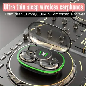 Ultra-Thin Wireless Sleep Earphones, High Fidelity Sound, Large Volume, Comfortable Fit, Touch Control, Half Open Back, No Tangled Cables, Earbud, Touch Control Earbuds