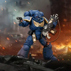 JOYTOY WARHAMMER 40K Action Figure Space Marines Ultramarines Intercessors  Animie Figures Collection Military Models Gifts JT6632