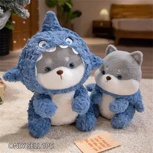 Shark Puppy Plush Toy, Detachable Hat, Perfect Gift for Birthday, Valentine's Day, Mother's Day, Thanksgiving, Christmas
