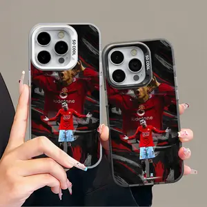 IPhone 17 Promax Ronaldo Phone Case Anti Drop Protective Case Suitable for Iphone 16 ProMax 15 14 13 12 11 XS Air Plus Acrylic Case Football