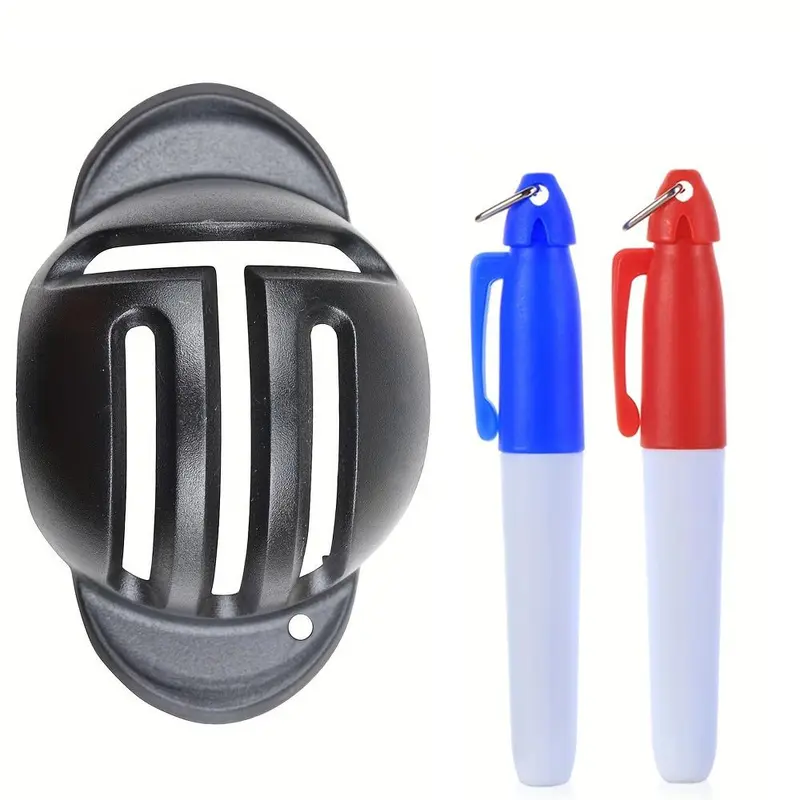 Golf Ball Marker Tool & Pen Set, 3 Counts/set Golf Ball Alignment Marker Tool, Golf Ball Marker Tool, Golf Accessories for Men & Women