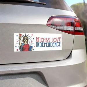 Feminist Car Magnet, Funny Bumper Sticker, Independence Day Magnet, 4th of July Car Decor, Statue of Liberty Sticker, Girl Power Magnet, Women Empowerment Gift, Sassy Car Accessories, Pro America Feminist Magnet,