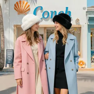 Fashion Winter Bucket Hat For Women Faux Fur Russian Ushanka Ladies Fluffy Snow Hat Fuzzy Fisherman Cap Warm Cute Mongolian Hat Beanie Casual Outdoor Hat