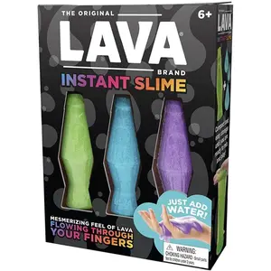 Lava Brand Instant Slime - Make Your Own Slime Activity Kit - Includes 3 Different Colored Slimes - Just Add Water - Ages 6 and Up