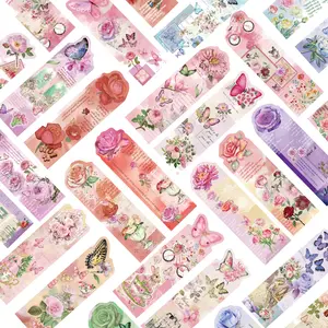 30pcs Cartoon Fantasy Butterfly Bookmarks Non-repetitive Series Simple Handbook Literary and Artistic Creative Paper Bookmarks Small Cards Book Decoration Cards Reading Annotation Cards