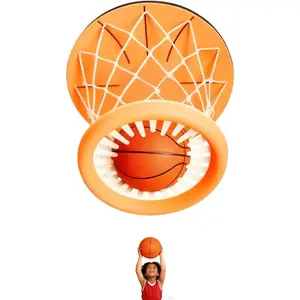 Ceiling Basketball Hoop,Hanging Indoor Basketball Hoop with Ball