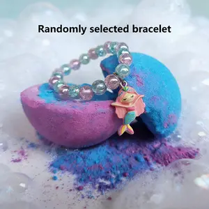 Surprise Bracelet Bath Bomb with Bubble Spa, Natural Foaming Shower Ball, Birthday Gift Box, Christmas & Valentine's Day Present